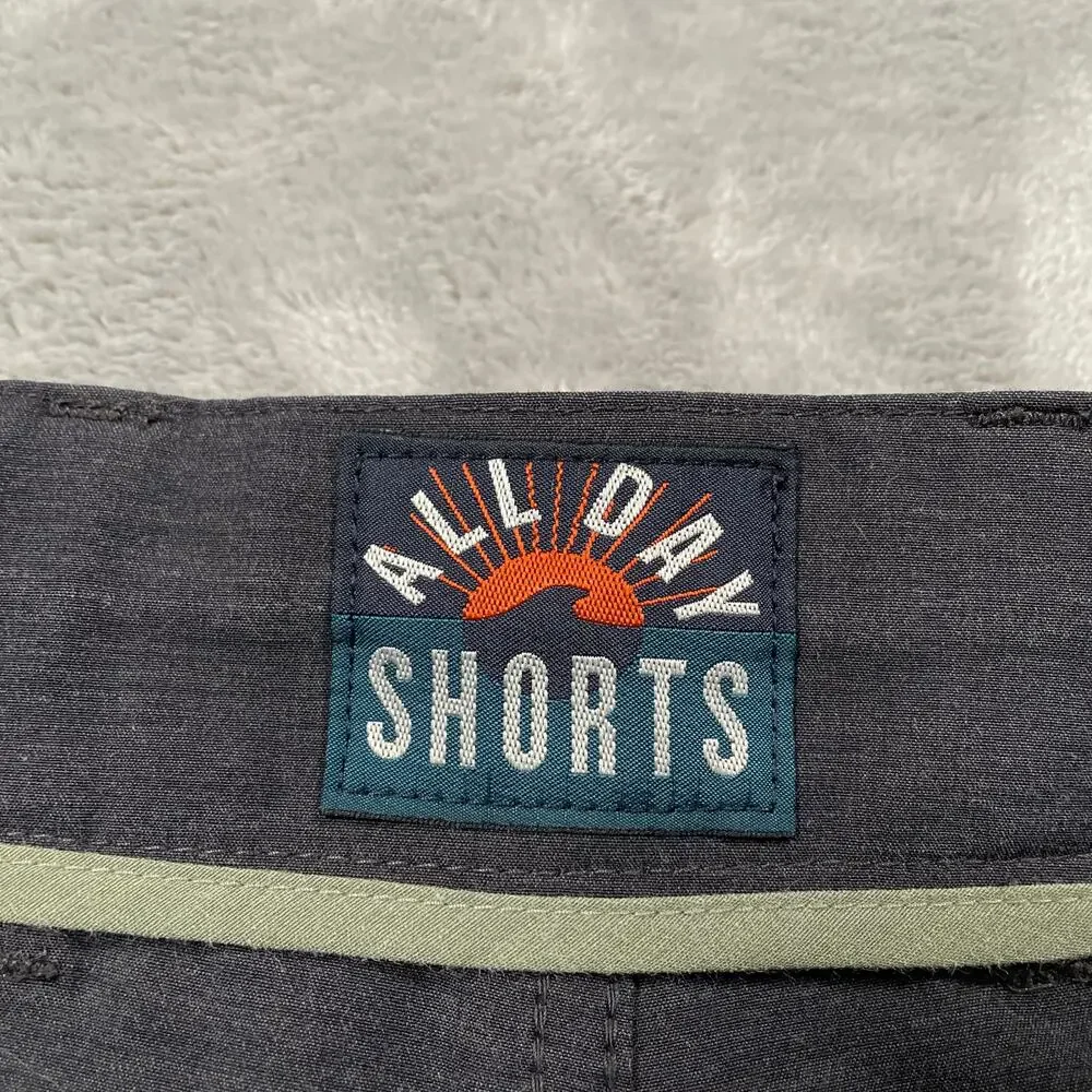 Faherty All Day Shorts Mens 38 Grey Drawstring Smart Casual Basic Everyday